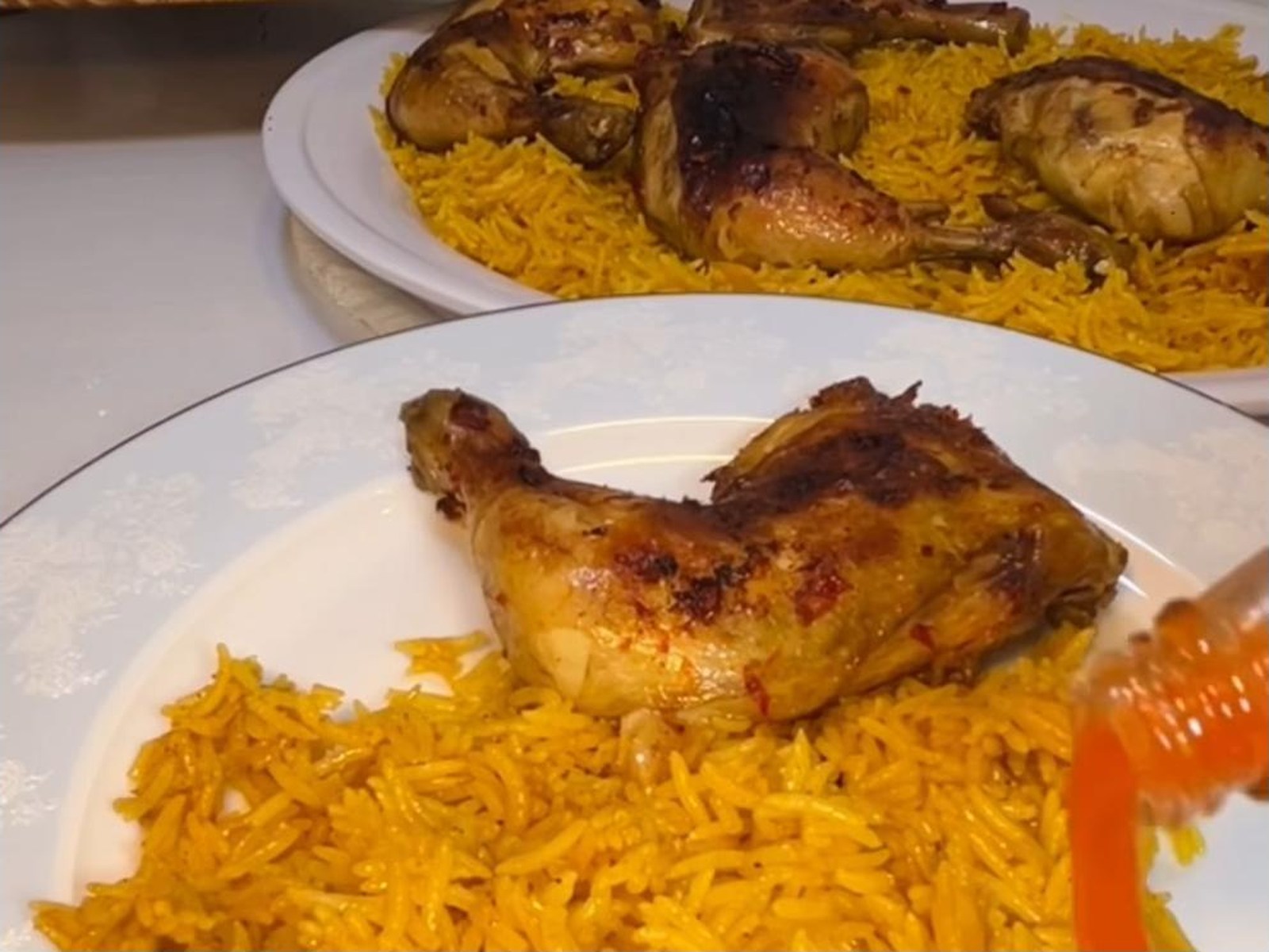 أطيب كبسة دجاج بالمرقة