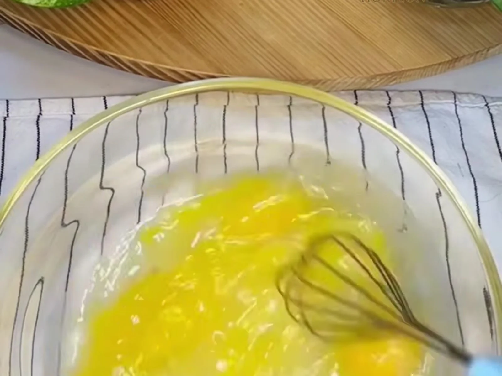 Whisk well by hand until smooth and pale