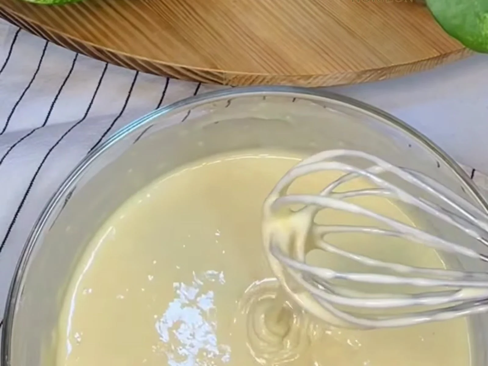 Whisk until the batter is completely smooth and lump-free