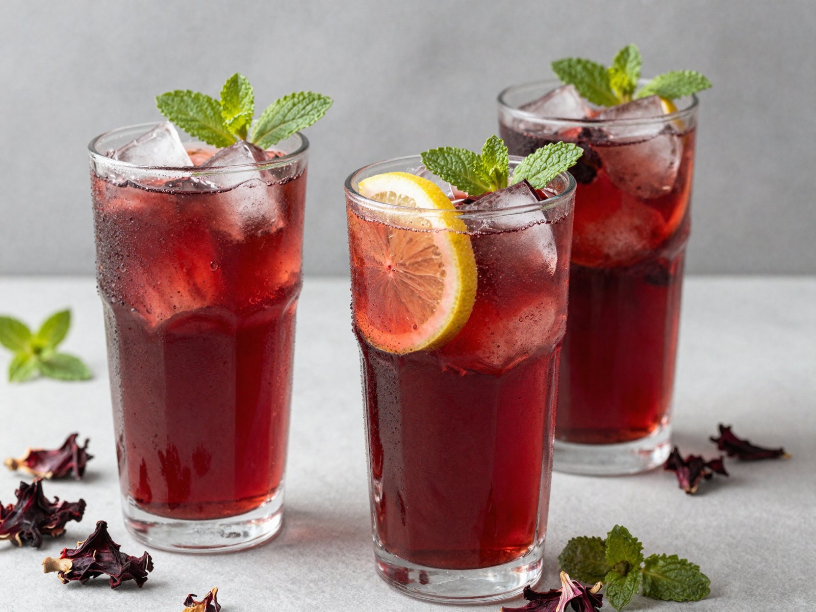 Iced Hibiscus Drink