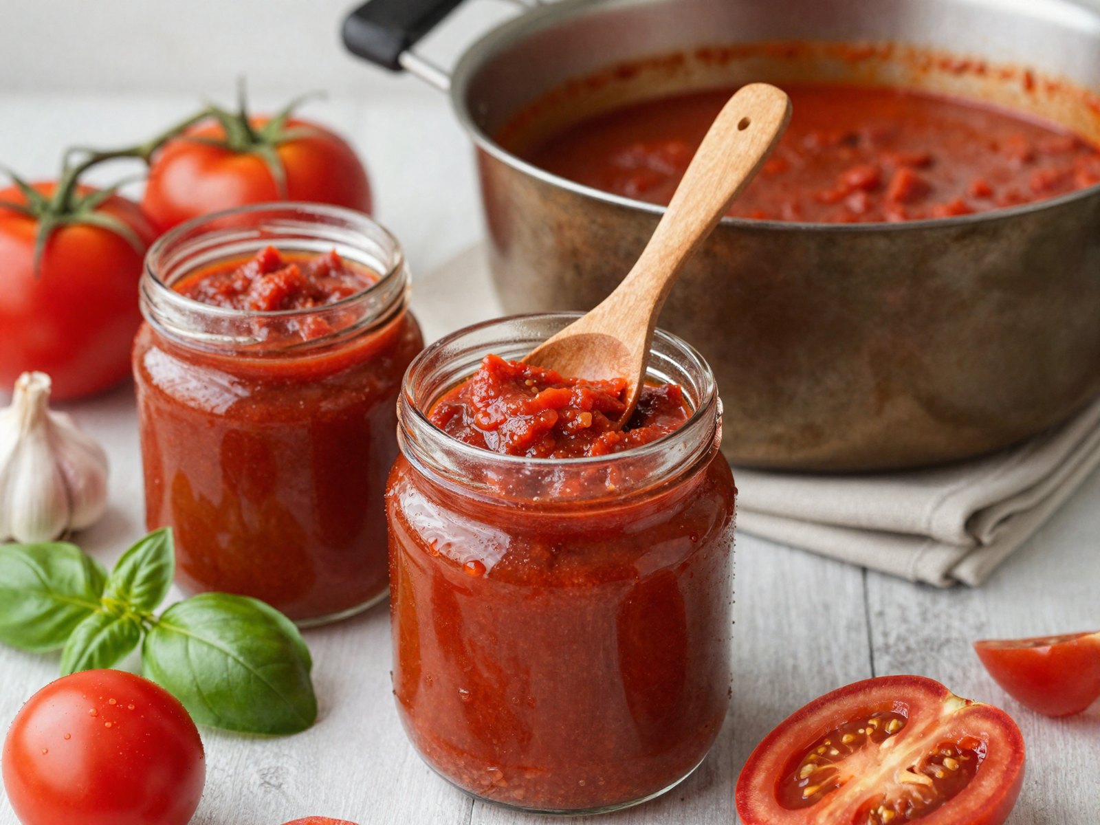 Homemade Concentrated Tomato Sauce