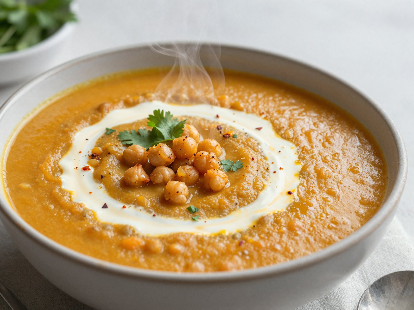 شوربة عدس وبطاطا حلوة