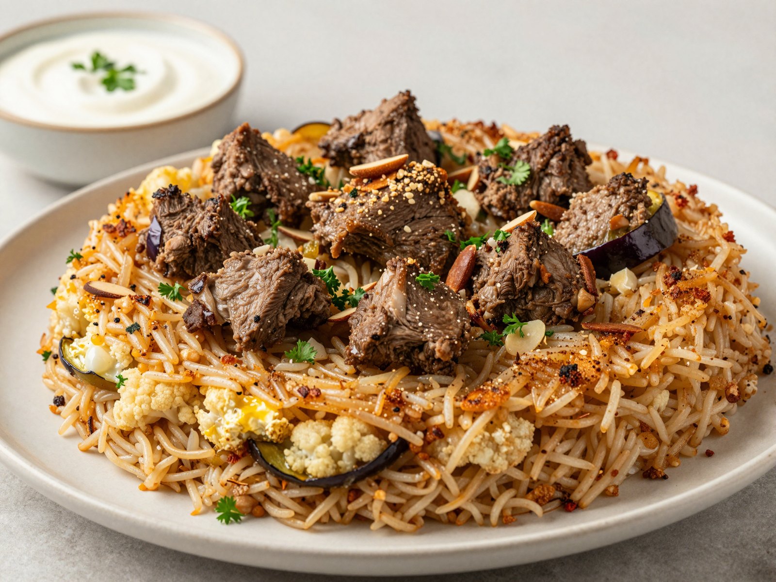 مقلوبة لحمة
