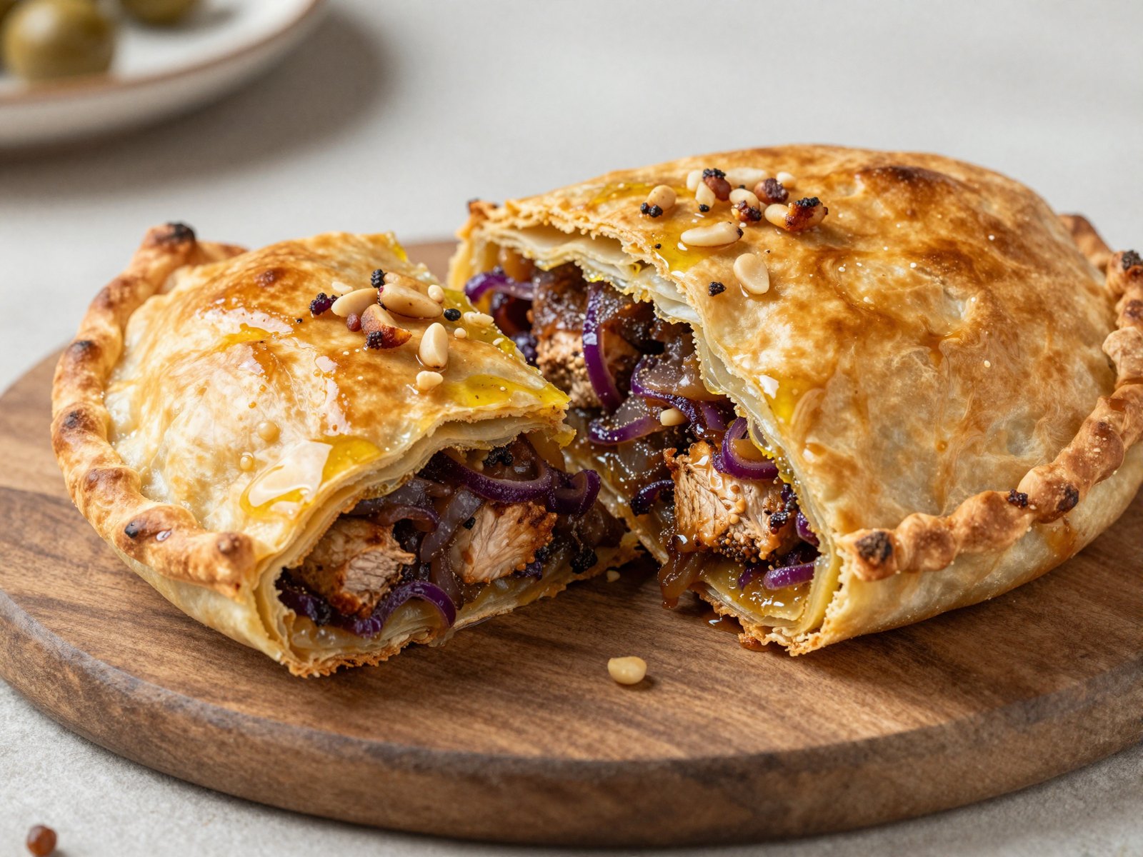 Musakhan Pie (Sumac Chicken Stuffed Bread)
