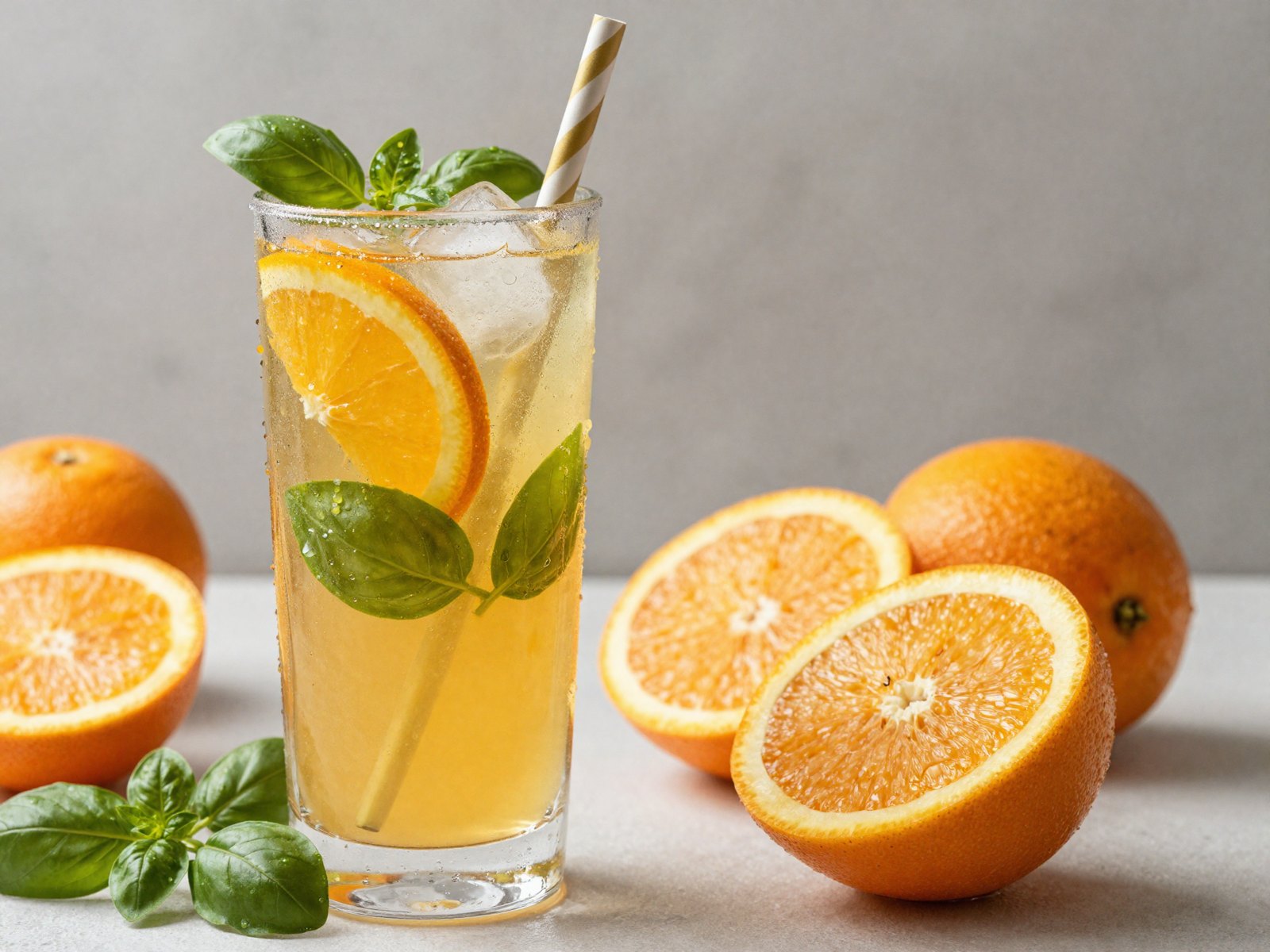 Orange & Basil Lemonade
