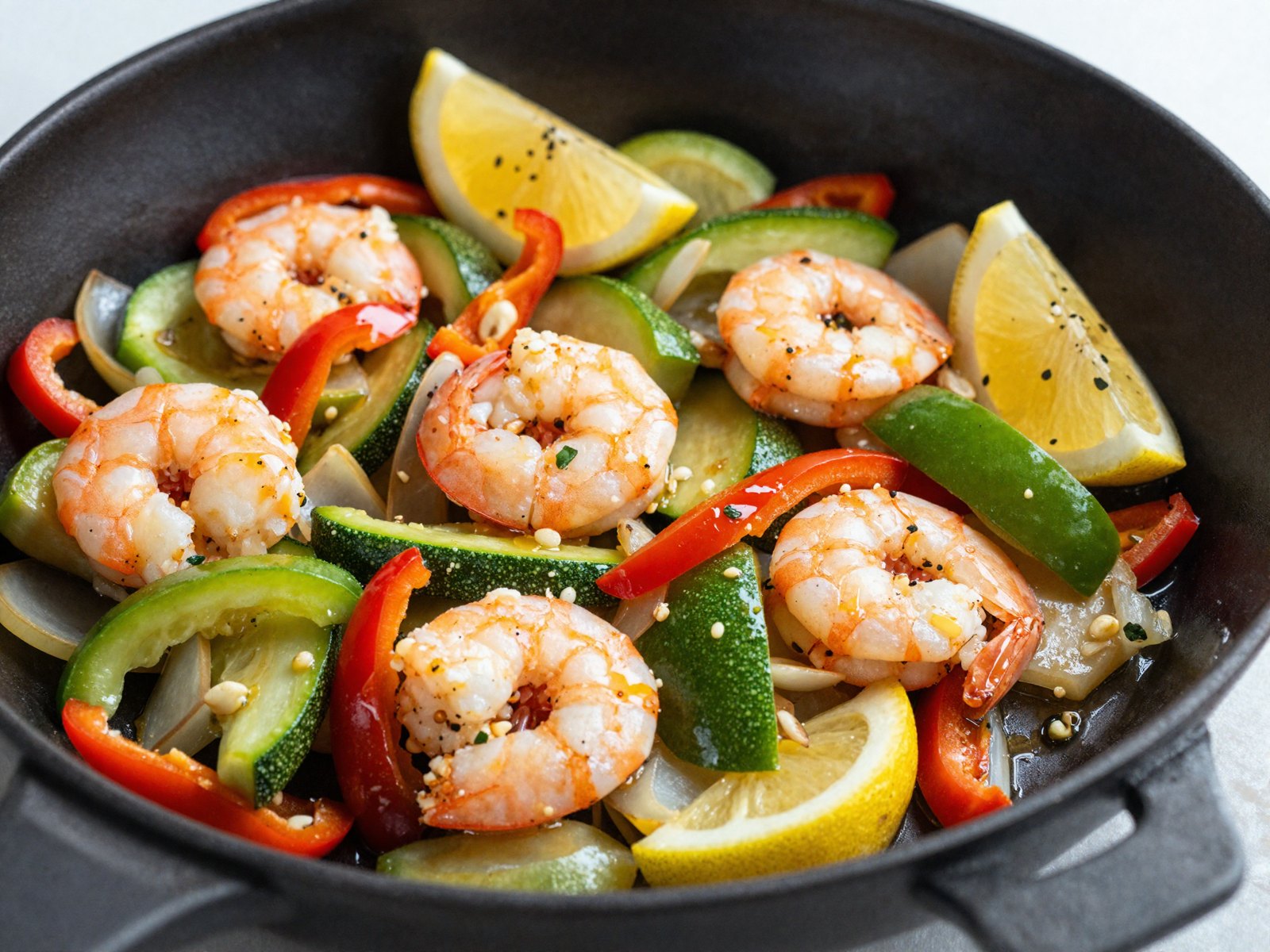 Sauteed Shrimp with Vegetables