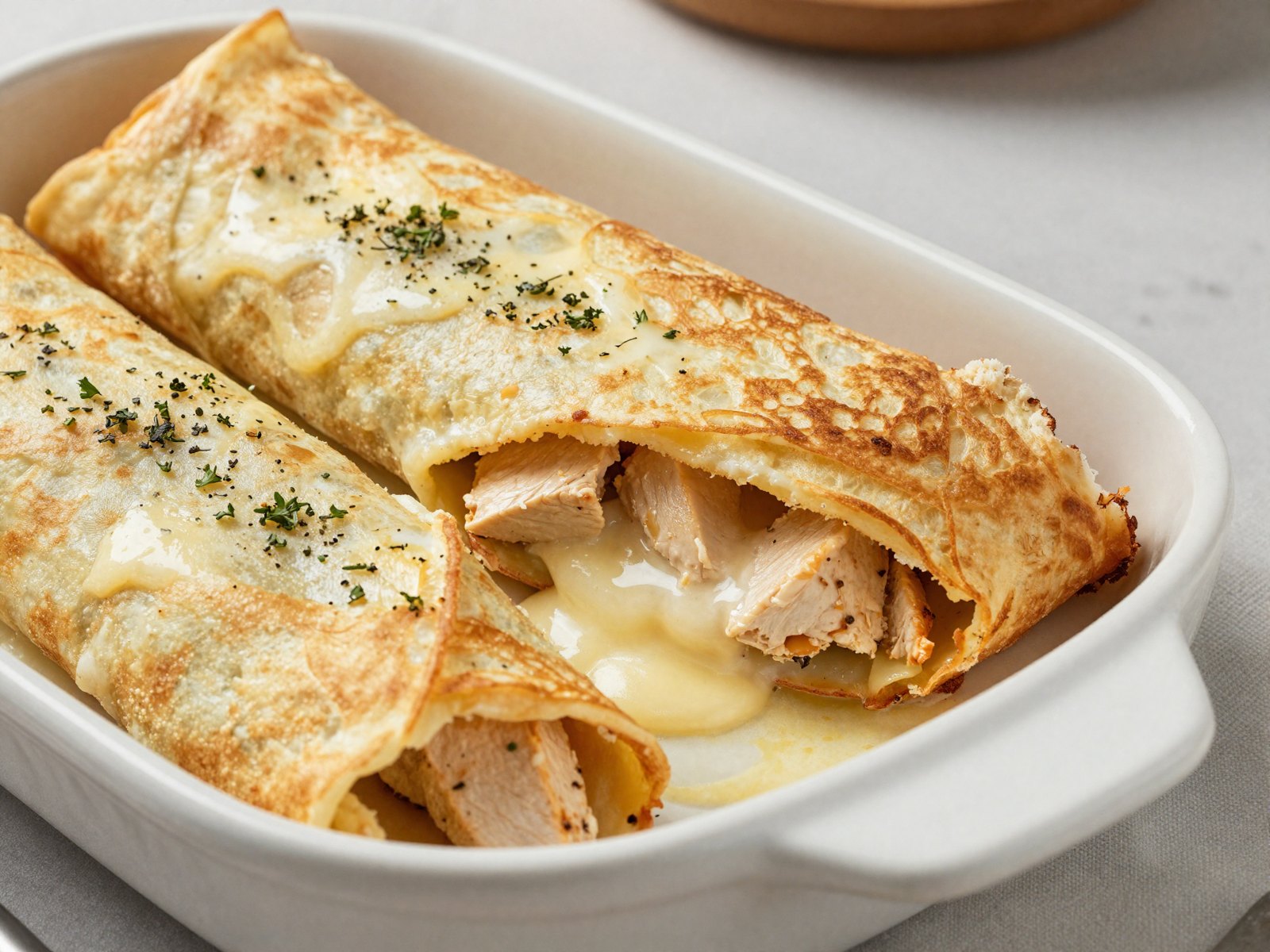 Savory Baked Crepe