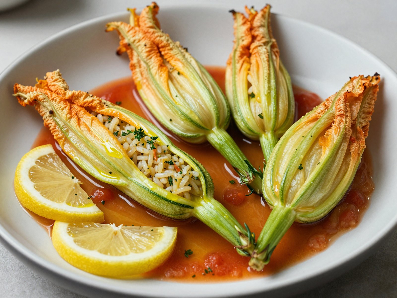Stuffed Zucchini Blossoms