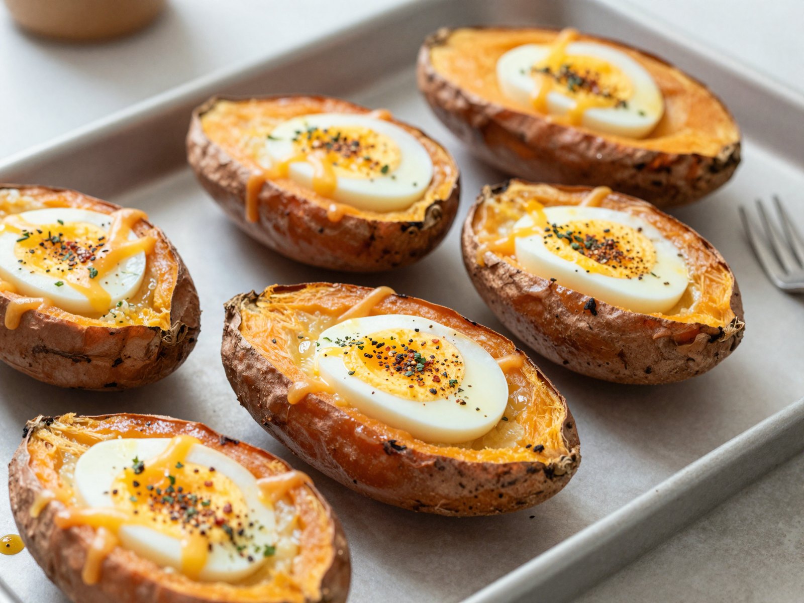 Baked Sweet Potato & Egg Cups