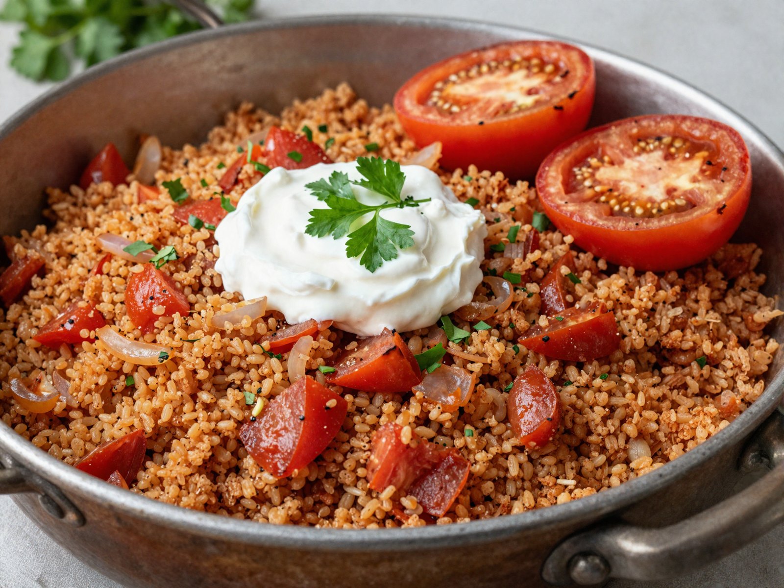 برغل بالبندورة